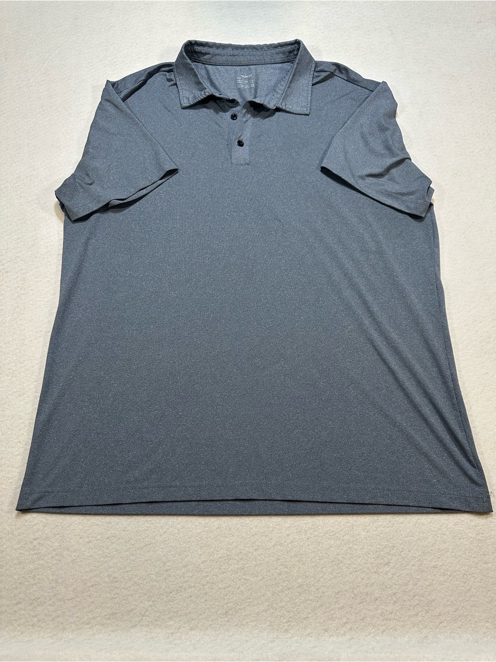 Telaleo Men's Grey Short-Sleeve Polo Shirt